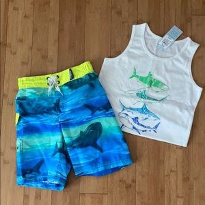 Boys 2 pc summer lot - size 5/6T - nwt